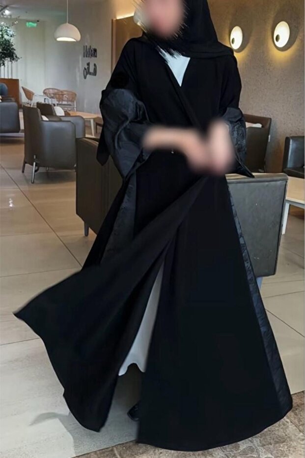 Rosana عباية هيفاء, تصميم فاخر بلونين مميزة - الصورة 2