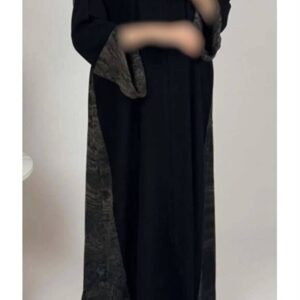 Elena عبايه قطريه بتصميم أنيق قماش كريب فخم وناعم